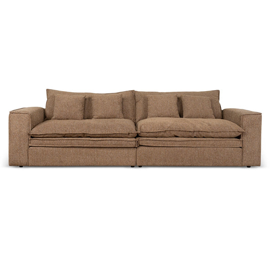 CLC10401-IG 3 Seater Fabric Sofa - Almond Brown