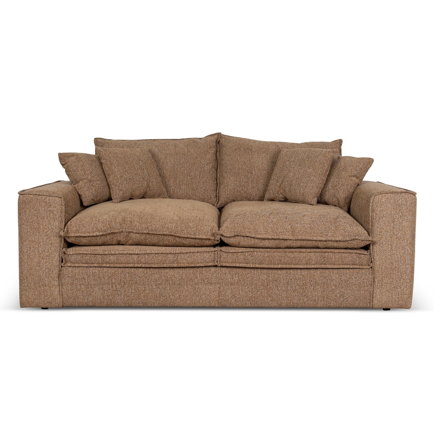 2 Seater Fabric Sofa - Almond Brown