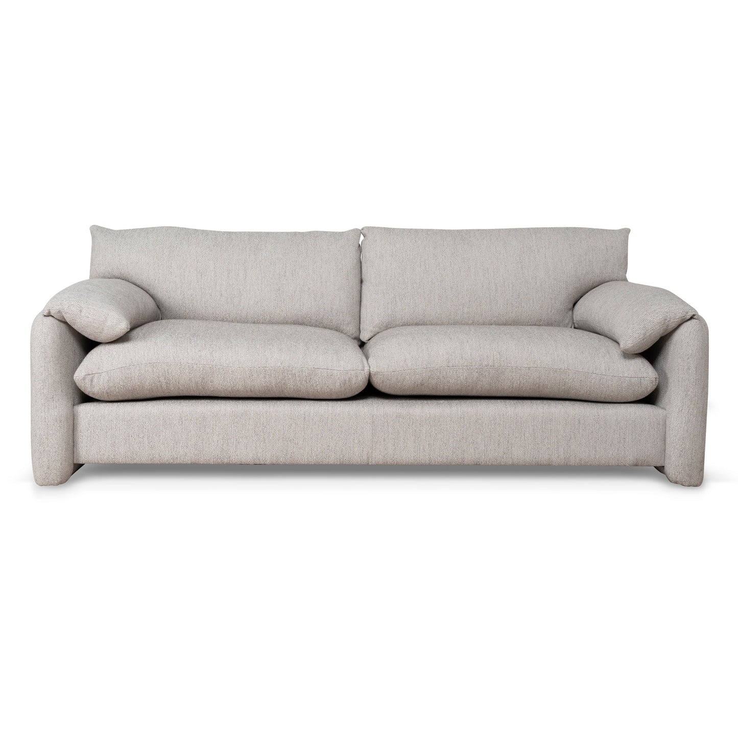 3 Seater Fabric Sofa - Light Grey