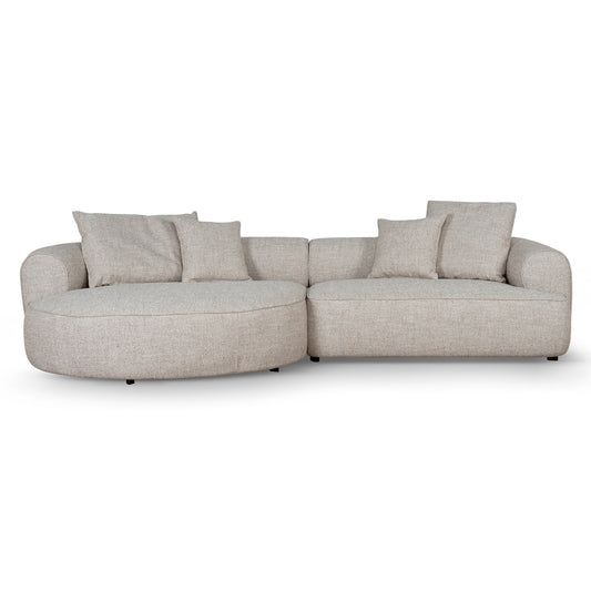 CLC10448-KJ Left Chaise Sofa - Pale Beige