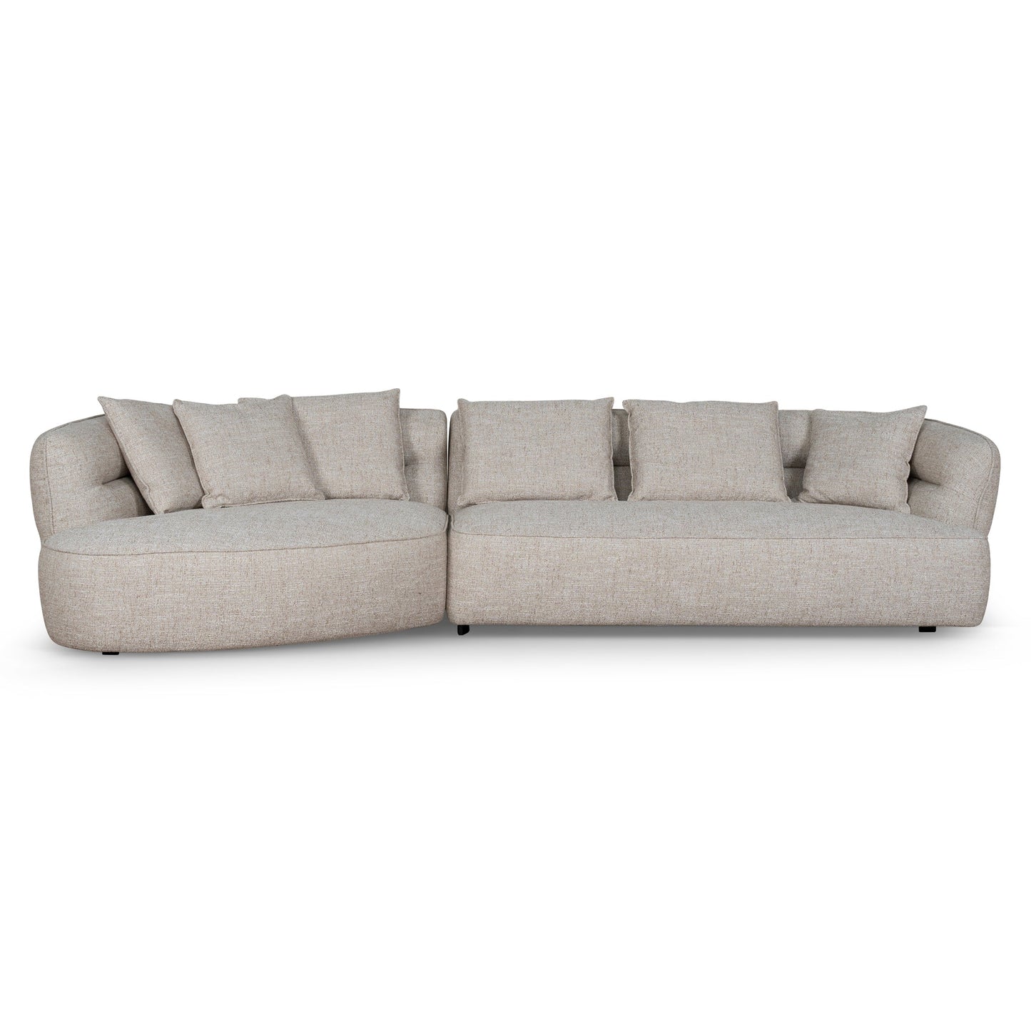 Left Chaise Sofa - Pale Beige