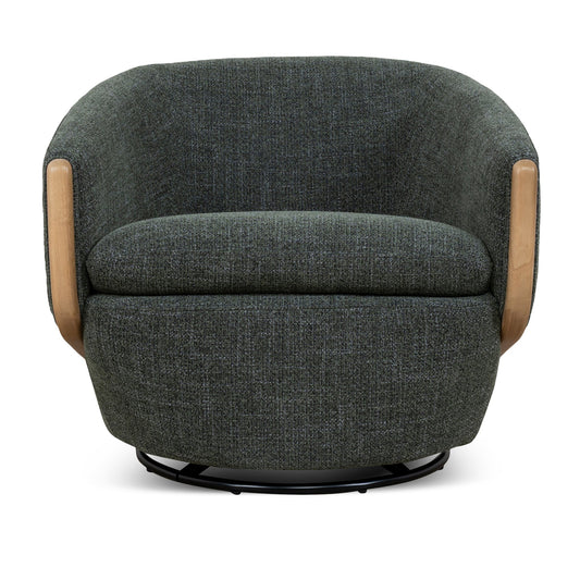 CLC10483-KSO Swivel Armchair - Moss Green