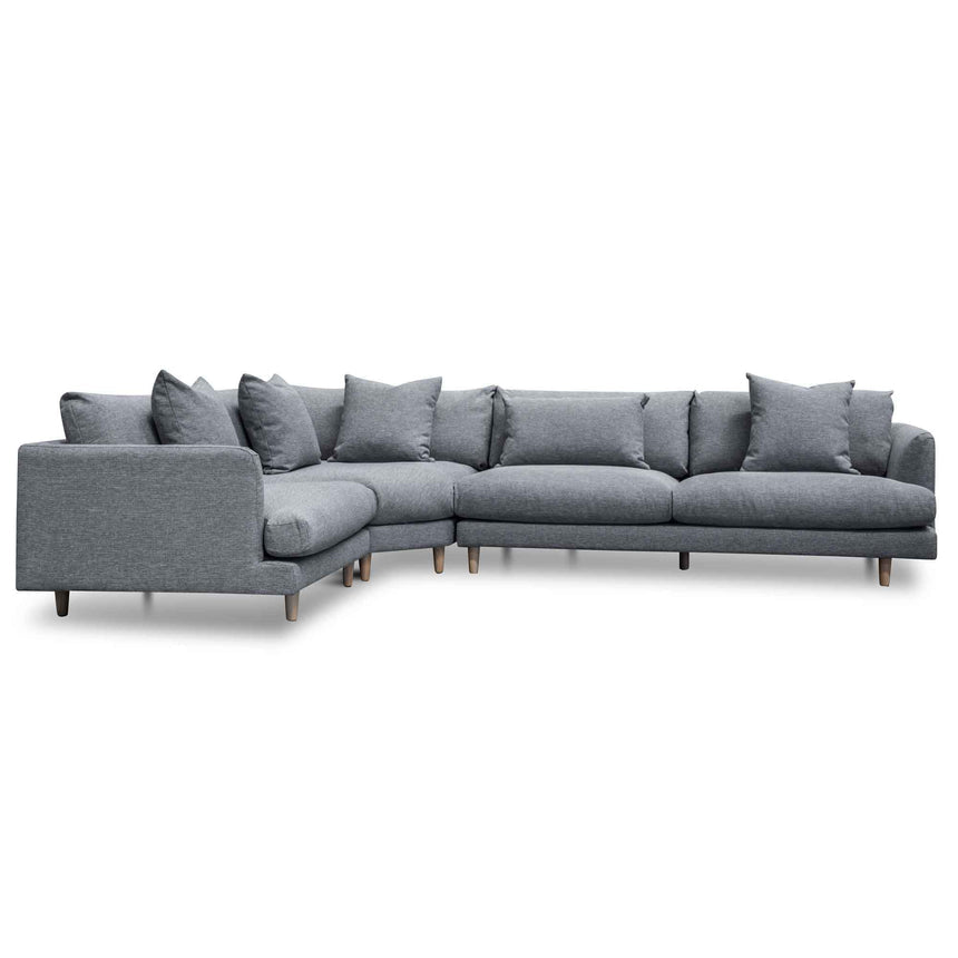 Left Return Modular Sofa - Graphite Grey