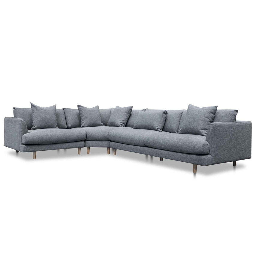 Left Return Modular Sofa - Graphite Grey