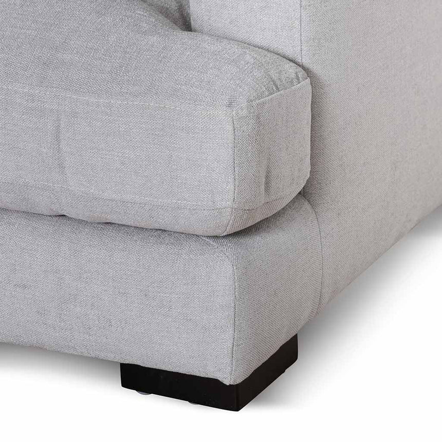 4 Seater Fabric Left Chaise Sofa - Oyster Beige