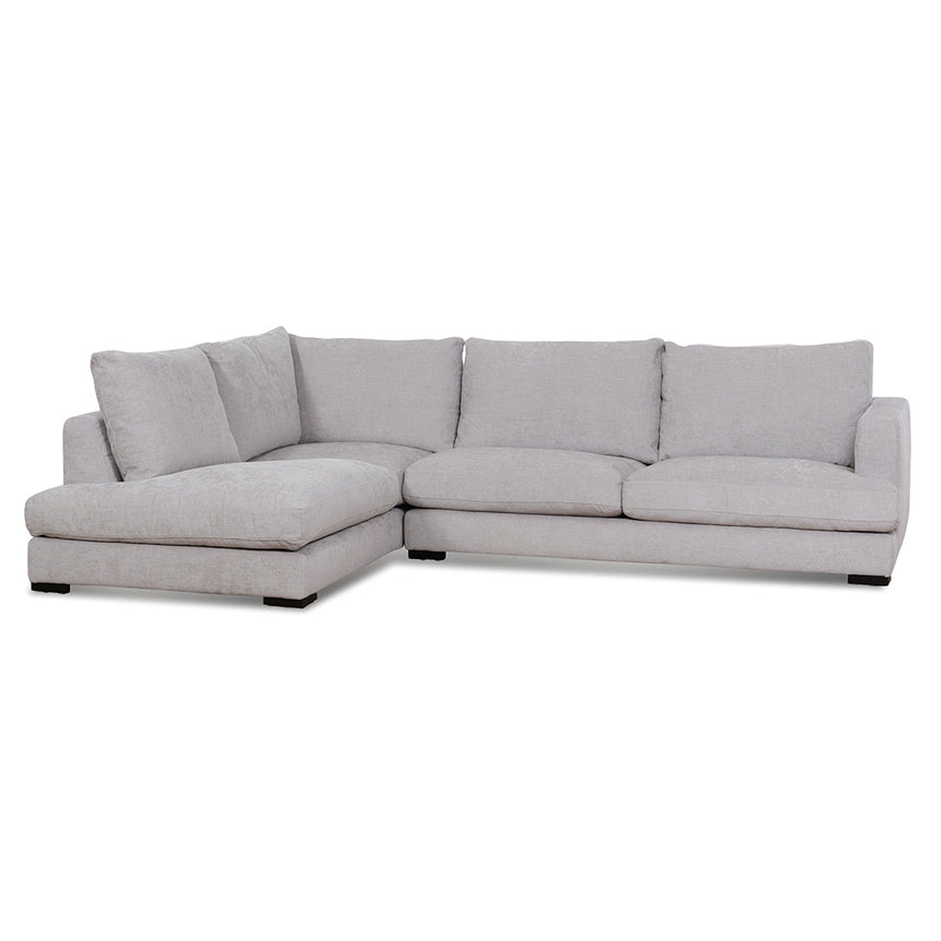 4 Seater Fabric Left Chaise Sofa - Oyster Beige