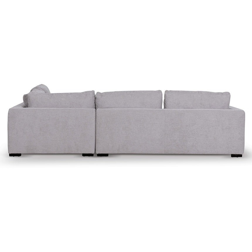 4 Seater Fabric Right Chaise Sofa - Oyster Beige