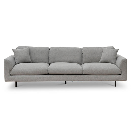 CLC6833-CA 4 Seater Fabric Sofa - Grey