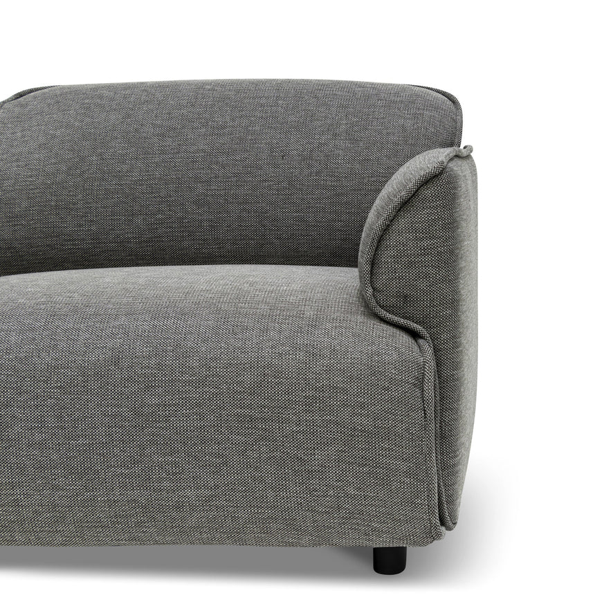 Right Return Modular Fabric Corner Sofa - Graphite Grey