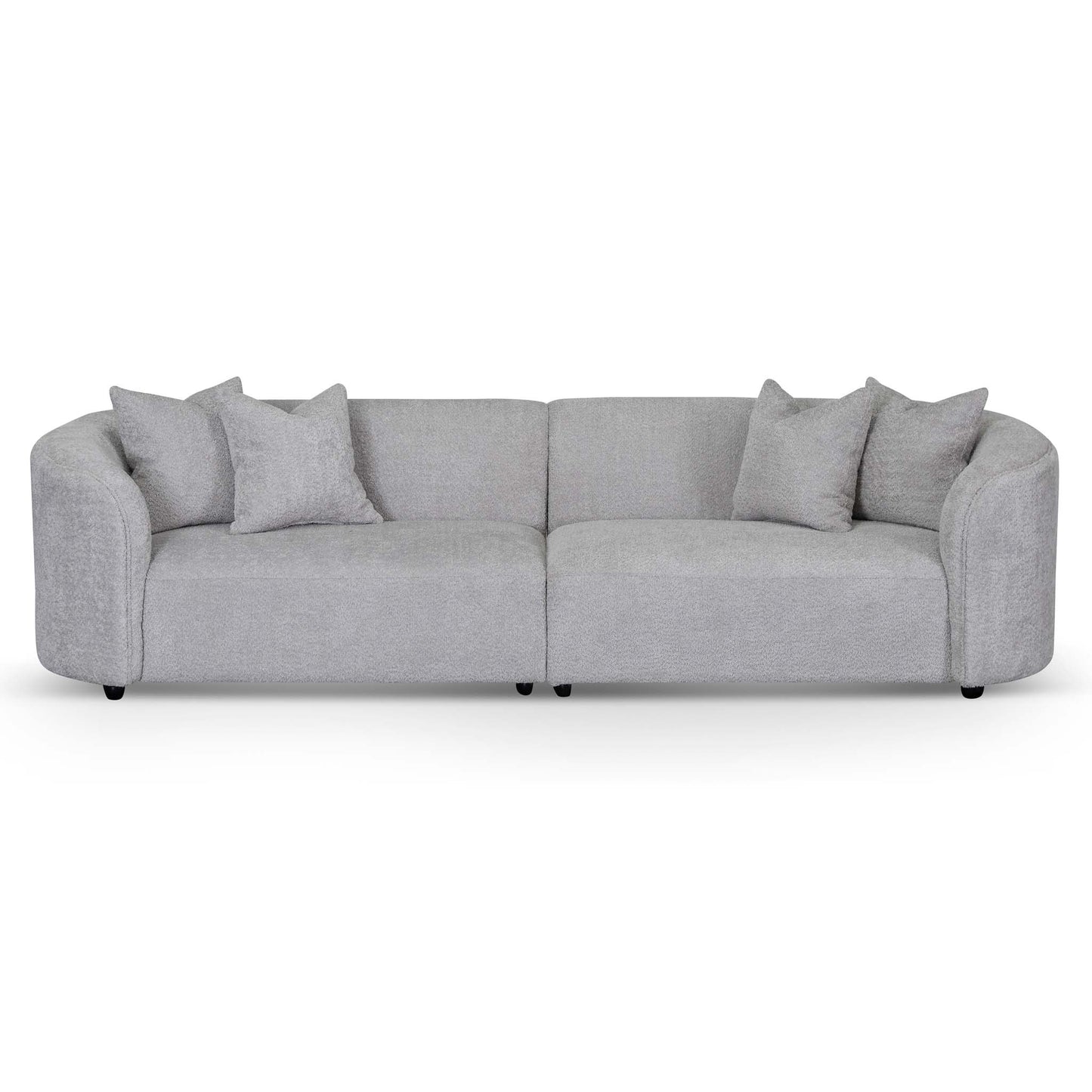 4 Seater Sofa - Light Grey Fleece - Last one