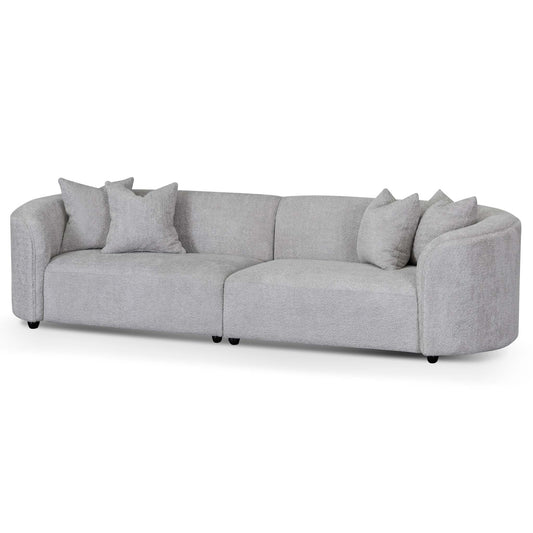 4 Seater Sofa - Light Grey Fleece - Last one