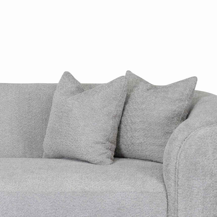 4 Seater Sofa - Light Grey Fleece
