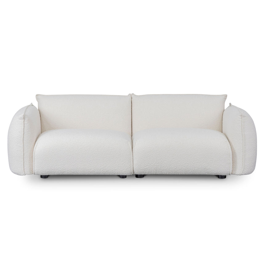 3 Seater Sofa - White Wash Boucle