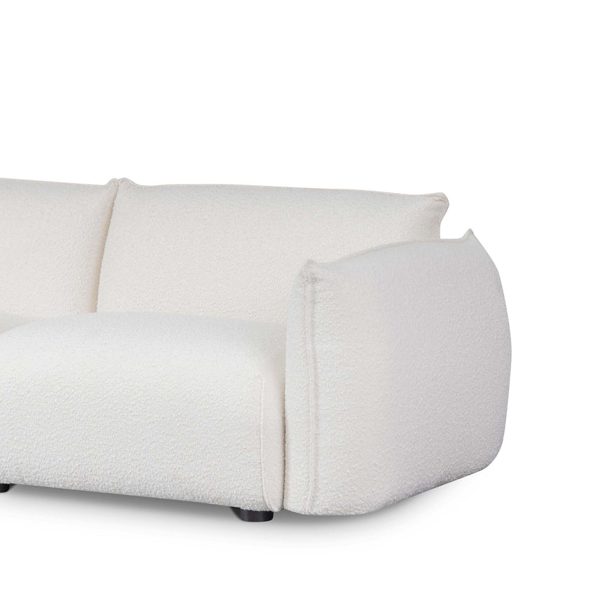 3 Seater Sofa - White Wash Boucle