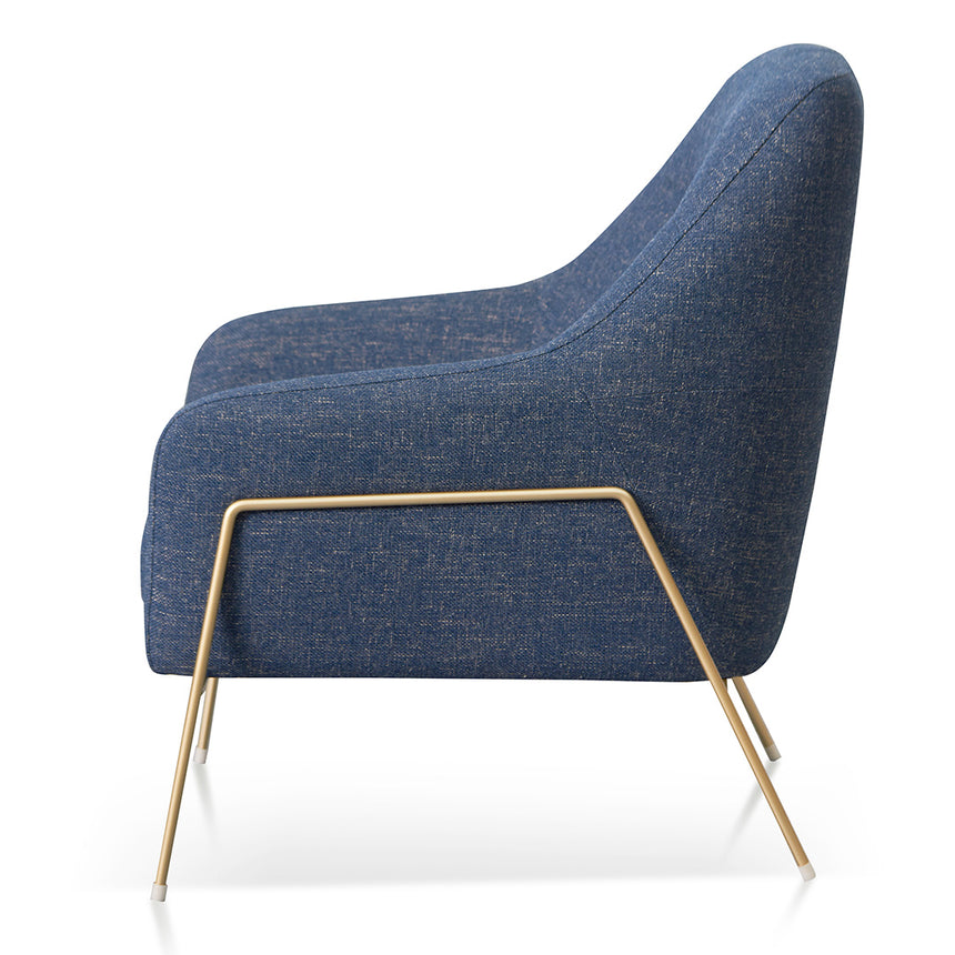 Fabric Armchair - Dark Blue