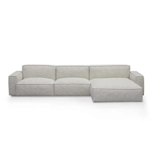 CLC8331-KSO Right Chaise Fabric Sofa - Fog Grey