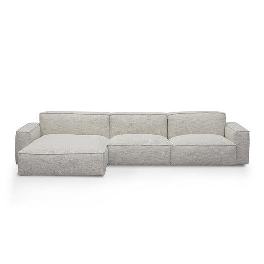 CLC8332-KSO Left Chaise Fabric Sofa - Fog Grey