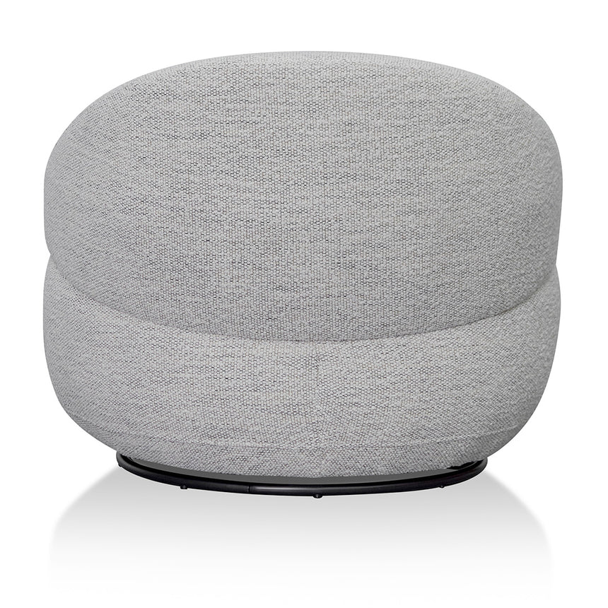 Swivel Fabric Lounge Chair - Fog Grey