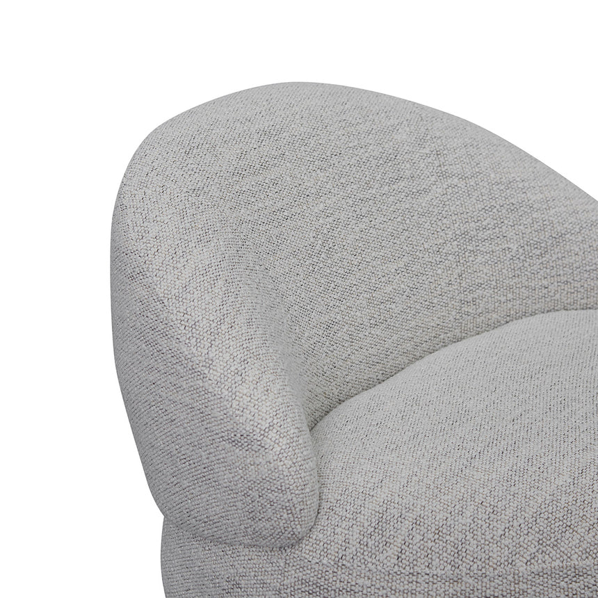 Swivel Fabric Lounge Chair - Fog Grey