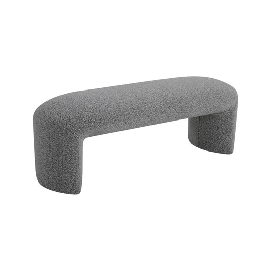1.2m Long Ottoman Bench - Pepper Boucle