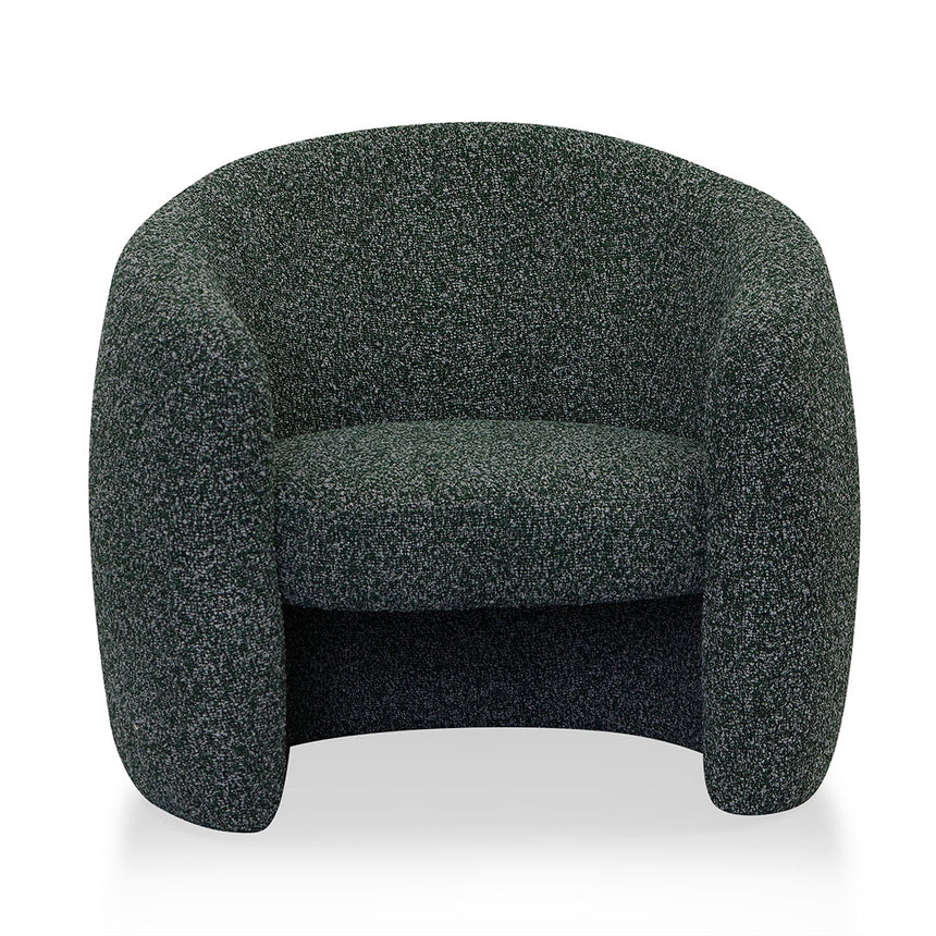 Fabric Armchair - Green Boucle