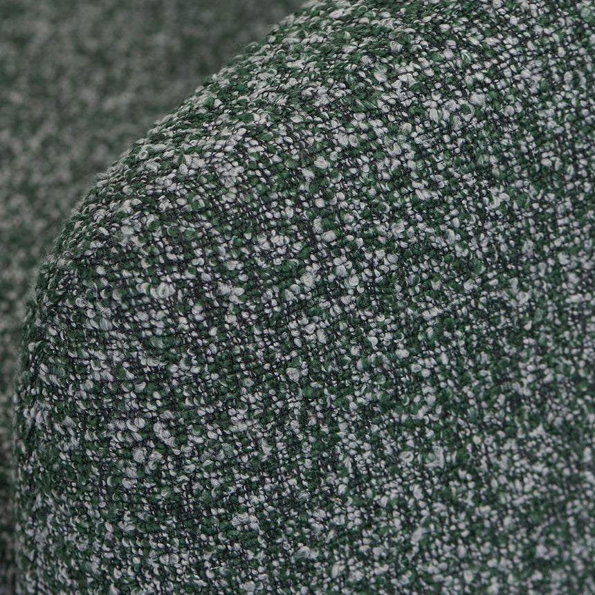 Fabric Armchair - Green Boucle