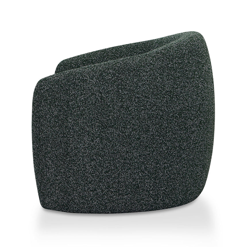 Fabric Armchair - Green Boucle