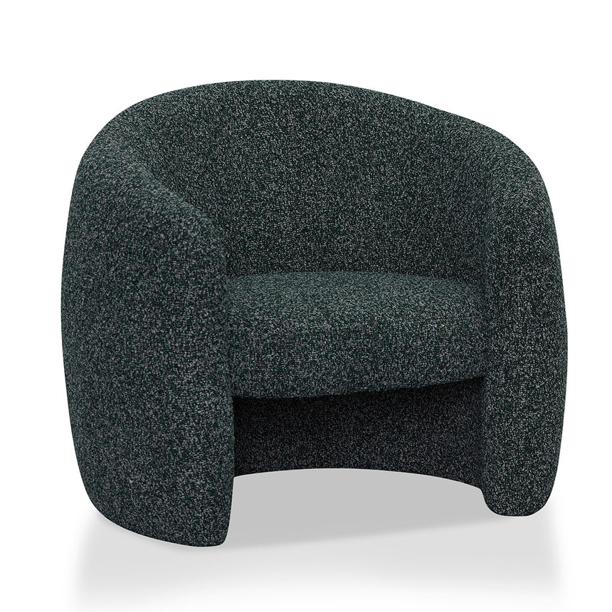 Fabric Armchair - Green Boucle