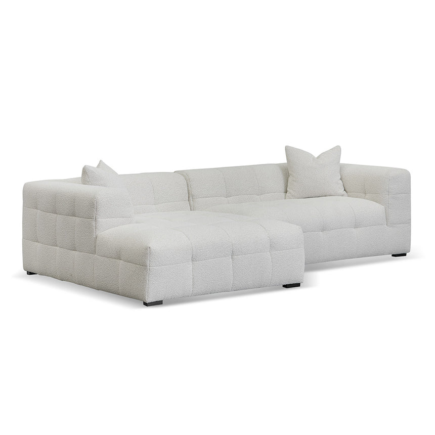 Left Chaise Sofa - Pearl Boucle