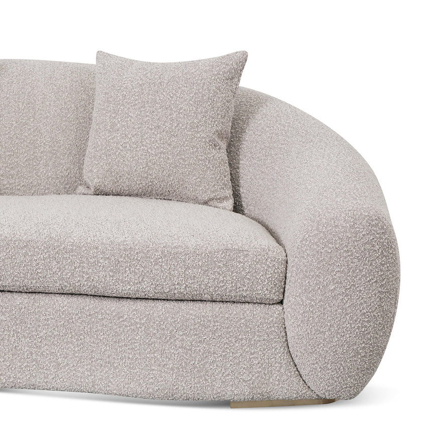 3 Seater Sofa - Ash Grey Boucle