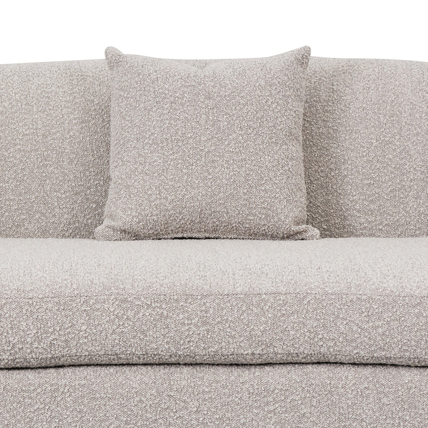 3 Seater Sofa - Ash Grey Boucle