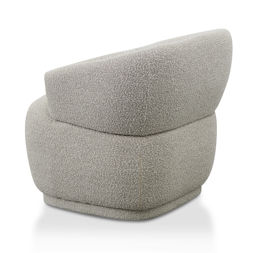 Fabric Armchair - Ash Grey Boucle