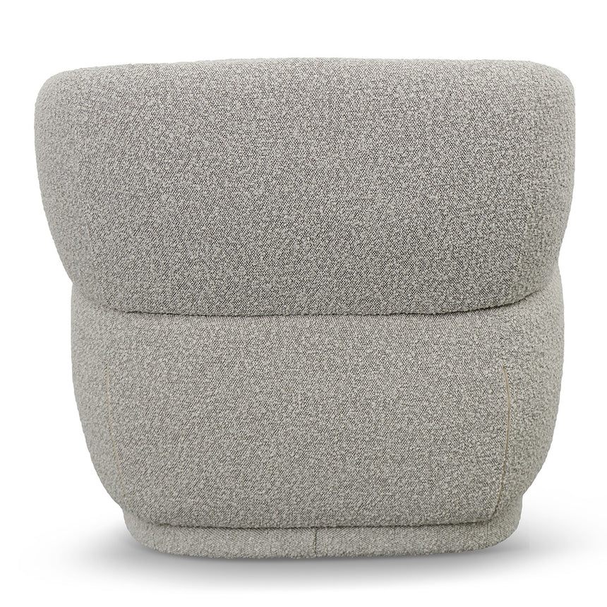 Fabric Armchair - Ash Grey Boucle