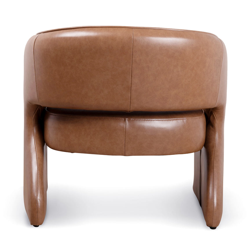 Armchair - Caramel Brown Leather