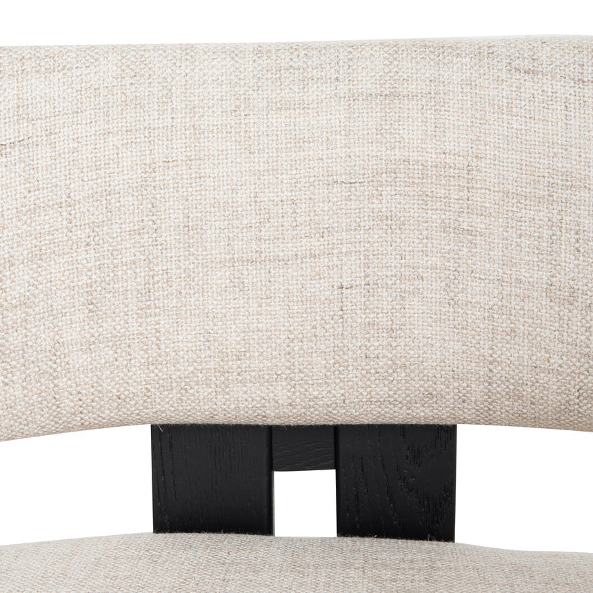 Black Armchair - Linen