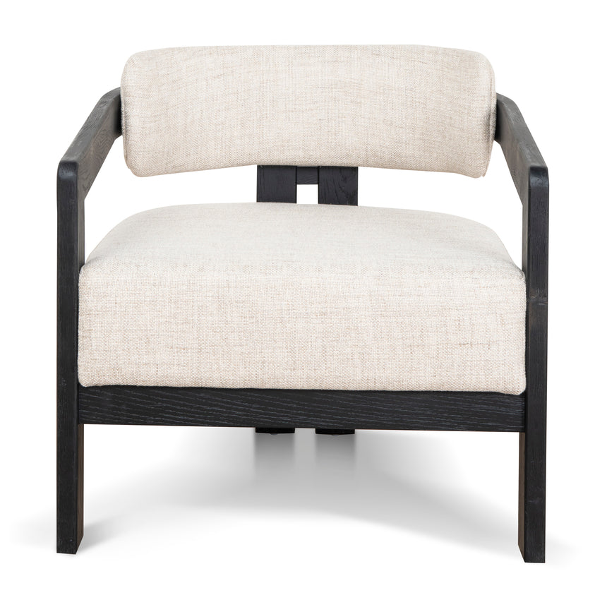 Black Armchair - Linen