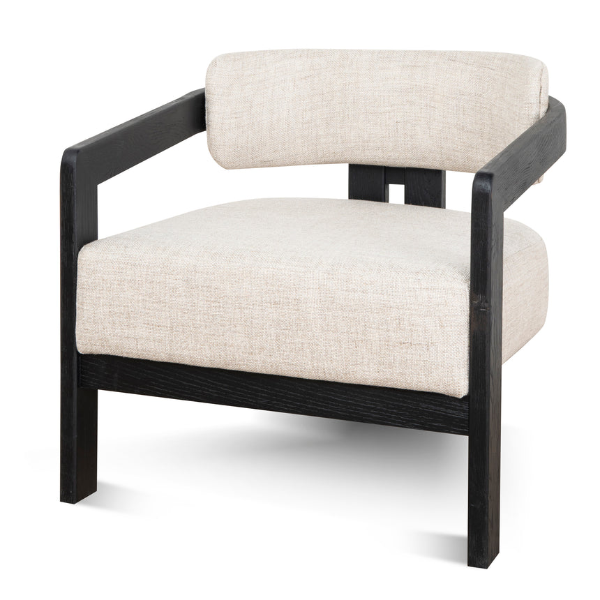 Black Armchair - Linen