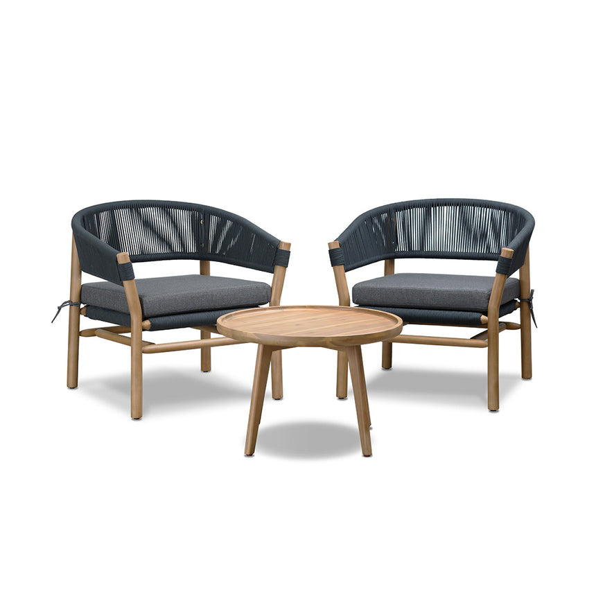 3pcs Outdoor Lounge Set
