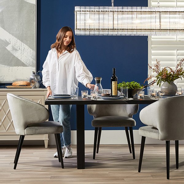Leeton Dining Table - 2.4m Black