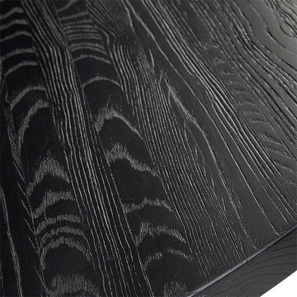 Leeton Round Dining Table - Black