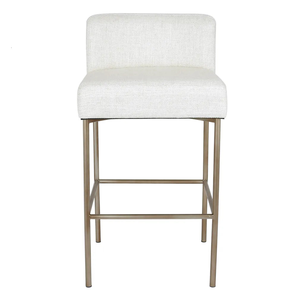 Leon Kitchen Stool - Natural Linen