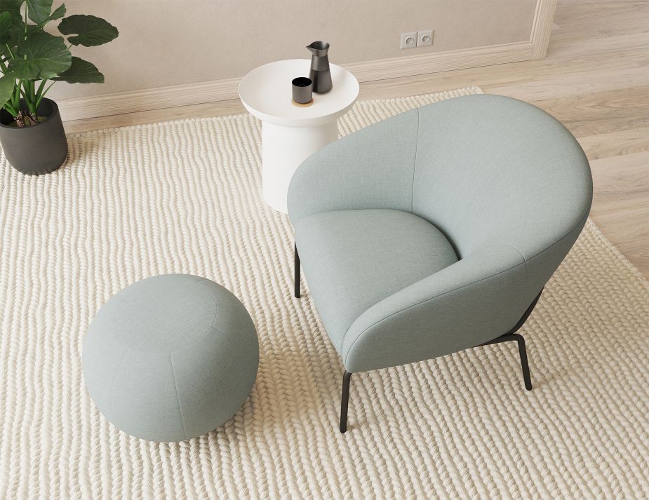 Solace Lounge Chair - Sky Blue
