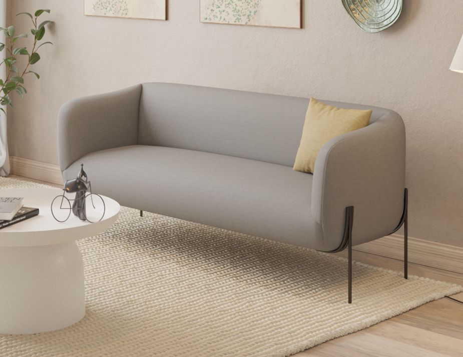 Belle 2.5 Seater Sofa - Cloud Grey