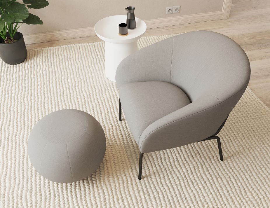 Solace Lounge Chair - Cloud Grey