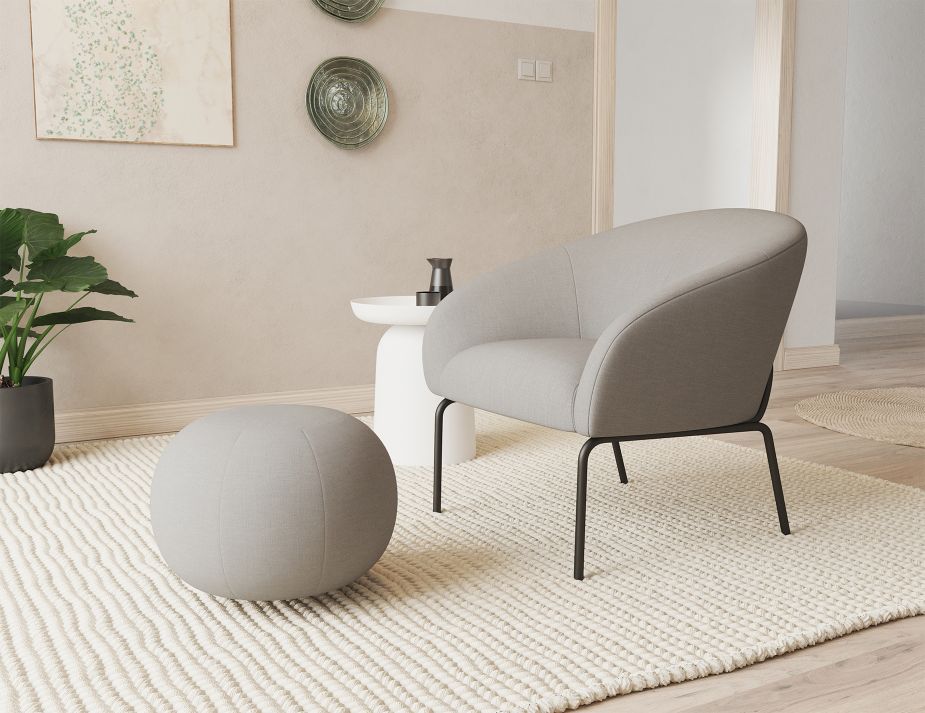 Solace Lounge Chair - Cloud Grey