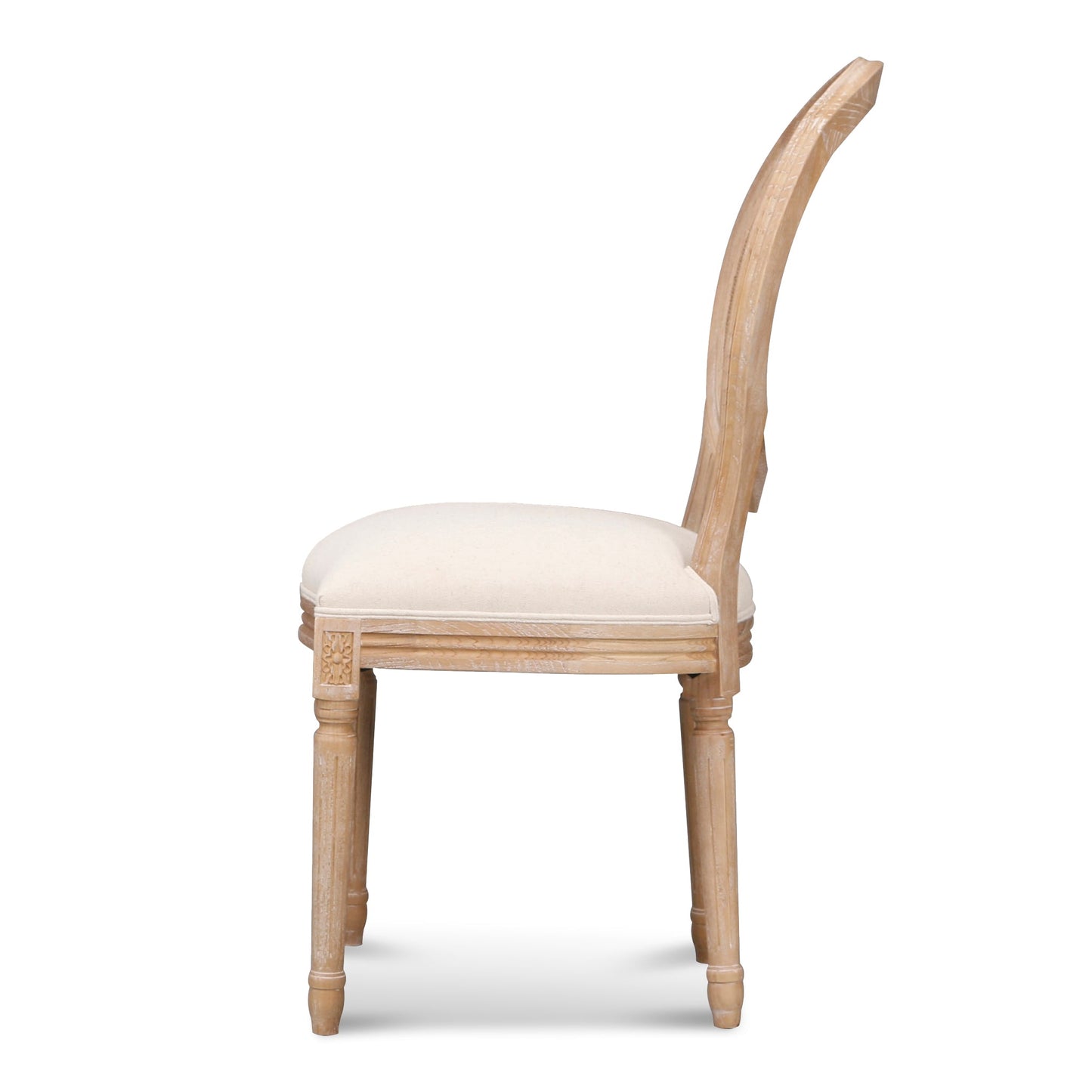Ex Display - Lenora Elm Dining Chair - Light Beige