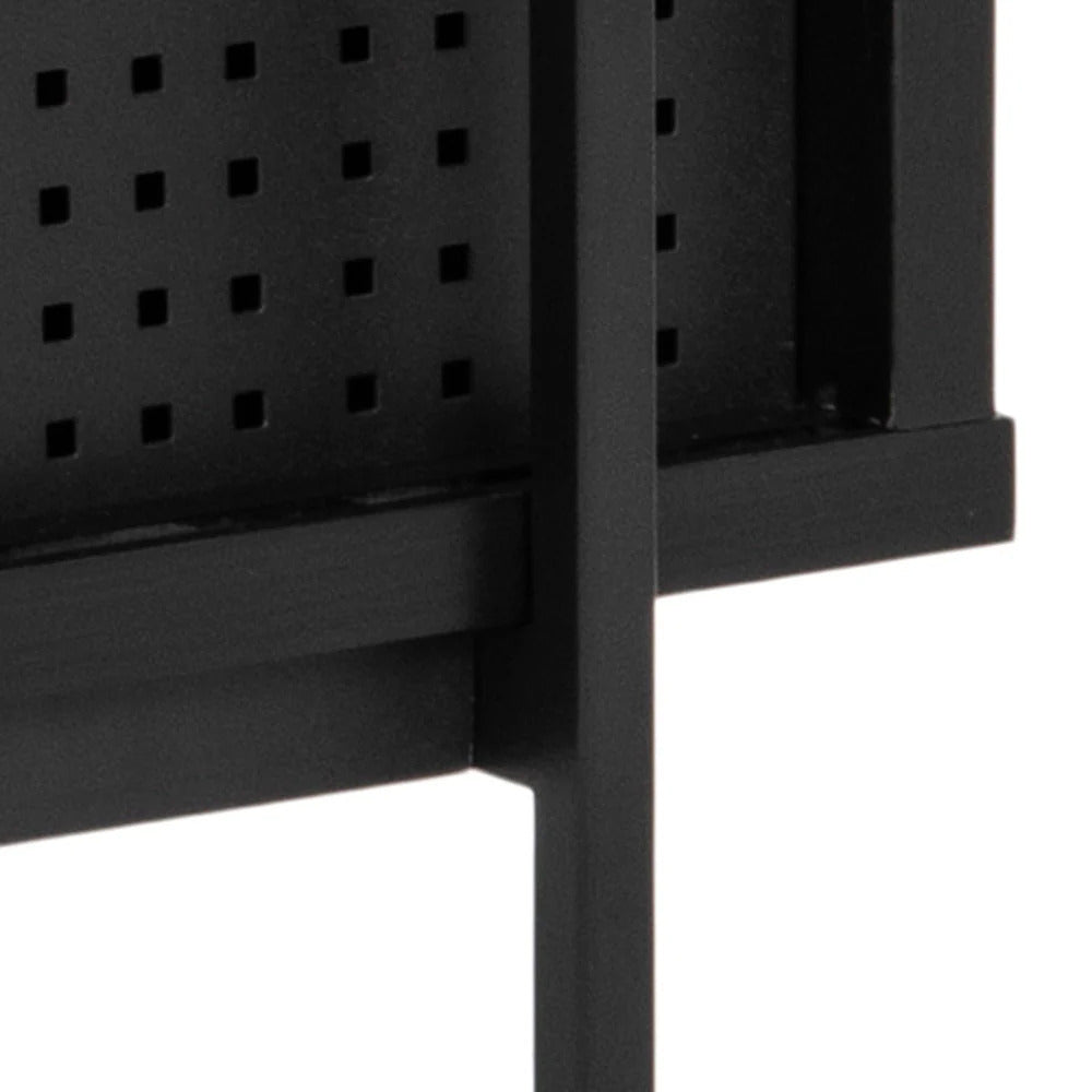 Manrek 94cm Wooden Display Unit - Black