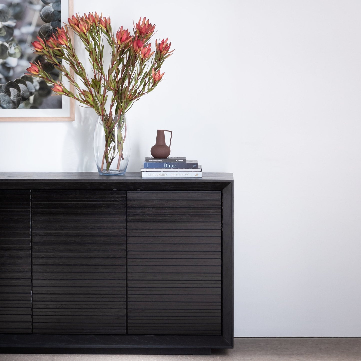 Maribel 1.8m Wooden Sideboard - Black Oak