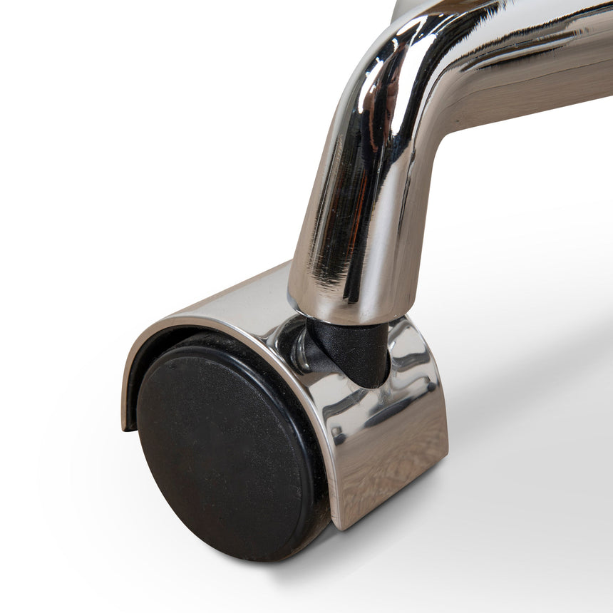 Low Back Office Chair - Light Brown Leather