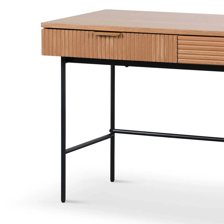 Designer Home Office Desk - Dark Oak